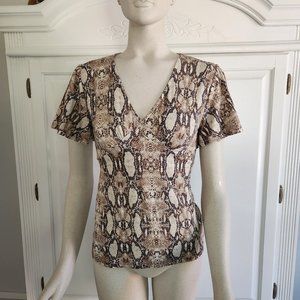 West Kei snakeskin print top, size xs